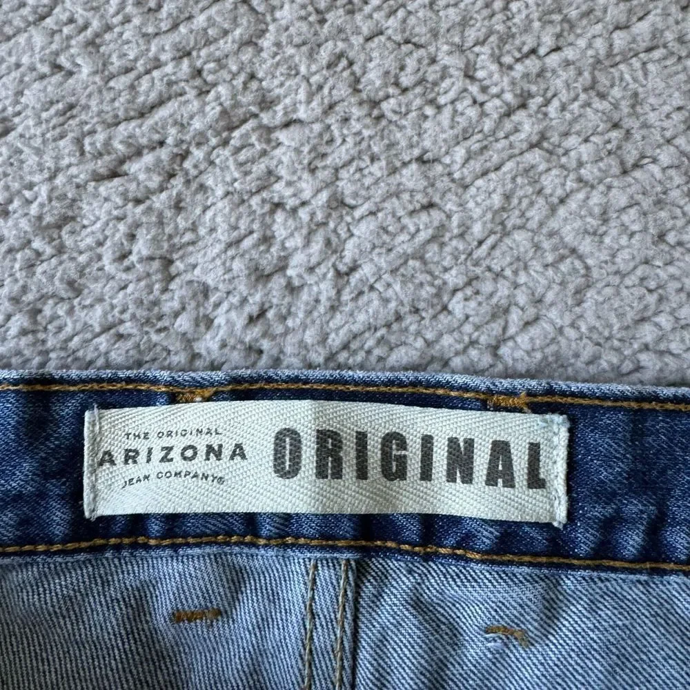 Vintage Arizona Jeans Mens 34x32 Blue Straight Denim Pants Work Outdoor Original